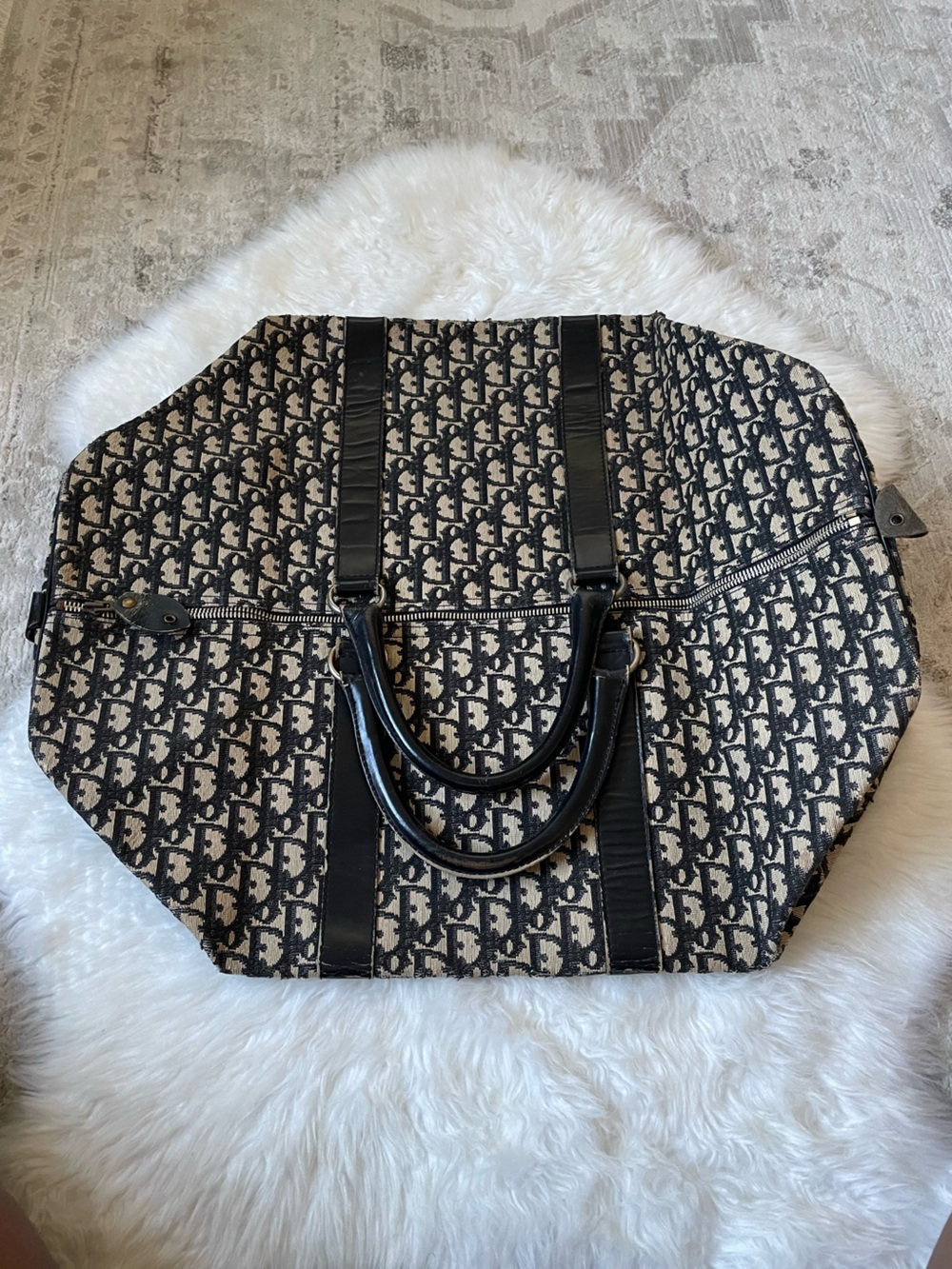 ✨VINTAGE✨ DIOR TROTTER XL DUFFLE BAG - Picture 2 of 16